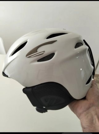Casco de Esquí CARRERA Blanco.  Talla S