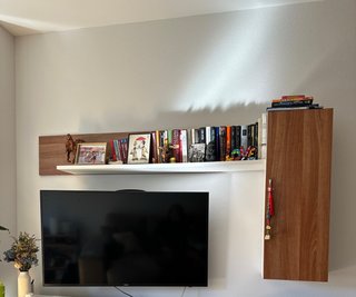 Mueble de Salón con Estantería y Armario