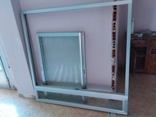 Ventana aluminio corredera 4 hojas