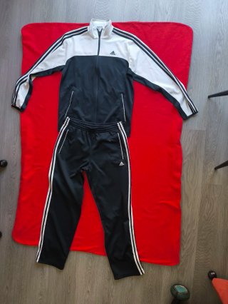 Conjunto Chándal Adidas Negro y Blanco