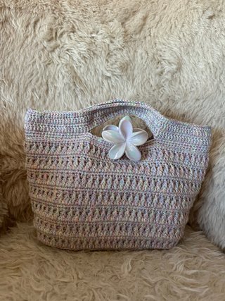 Bolso de ganchillo multicolor
