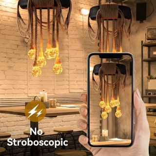 Bombillas LED E27 G95 vintage alambre cobre x2