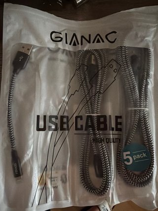 4 Cables Cargador USB GIANAC para iPhone