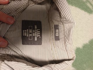 Camisa de rayas hombre