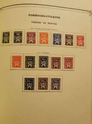 Francobolli Cecoslovacchia 1946-1947