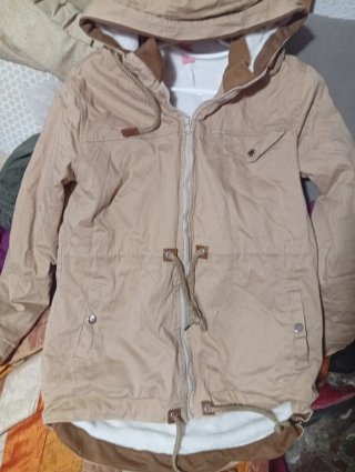 Parka Beige KOTT con Capucha Talla S