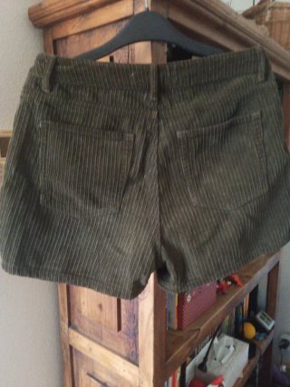 Falda pantalón Zara verde militar Talla S