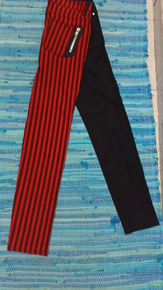 PantalónPunk Banned Alternative Bicolor Rayas