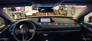 Instalación de luces ambientales para vehículos
