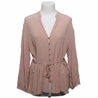 Blusa Zara rosa con cinturón
