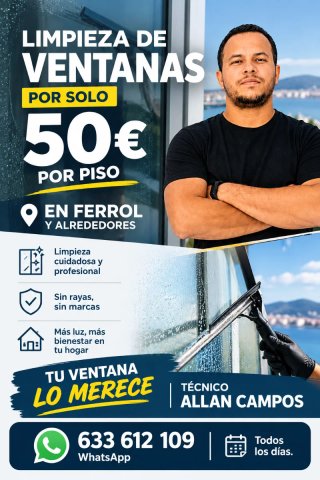 Limpeza de Ventanas por Piso
