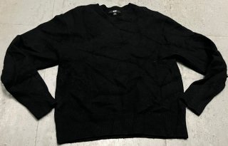 Jersey de lana 100% negro