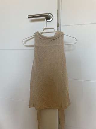 Top Zara Dorado Brillante