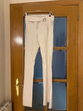Pantalón Beige Zara Talla S
