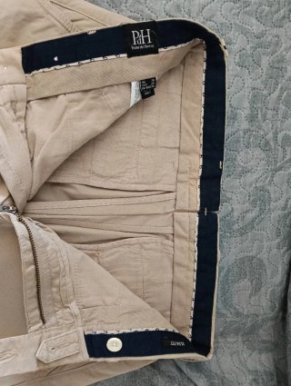 Pedro del Hierro Pantalón Beige Slim Fit Talla 38