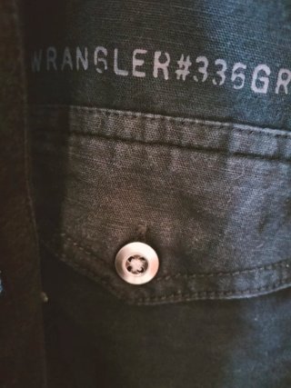 Camicia nera Wrangler taglia XXL