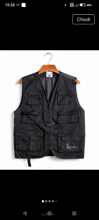 Gilet Kani Nero Taglia XL