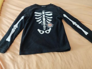 Disfraz (Pijama )de esqueleto, 7-9 años