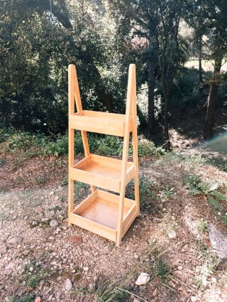 Estantería de bambú de 3 niveles