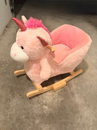 Balancín Infantil Unicornio Rosa