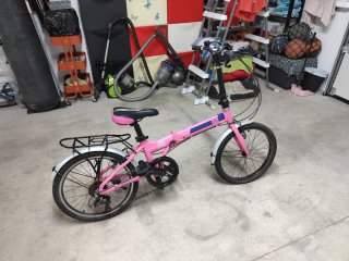 Bicicleta Plegable Rosa