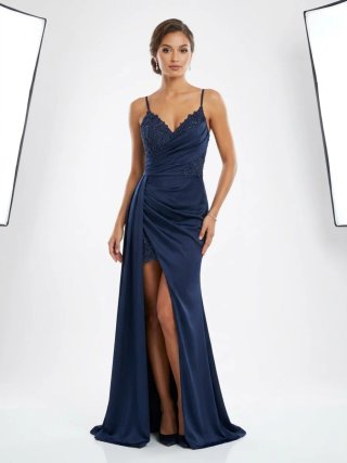 Vestido de fiesta largo azul