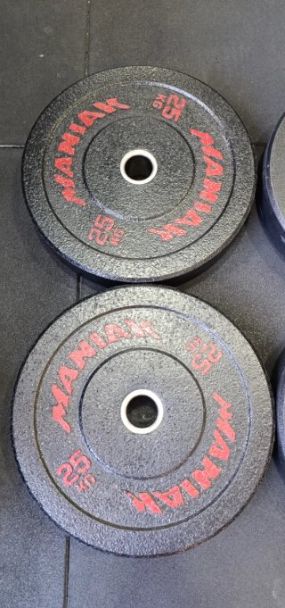 Discos Olímpicos Bumper Maniak 25kg
