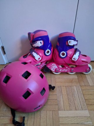 Patines Oxelo para niña con casco