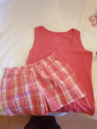 Pijama de Verano Rosa de Dos Piezas