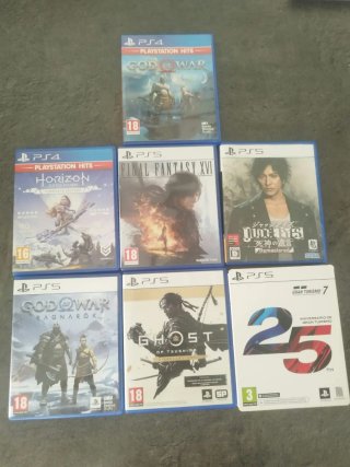 Lote 6 Giochi PS5: God of War, Horizon, FF XVI, Gh