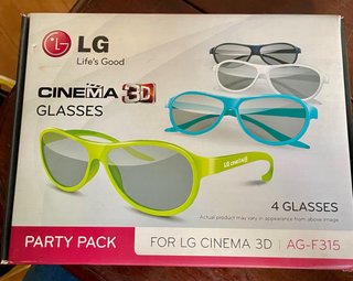Occhiali 3D Cinema LG