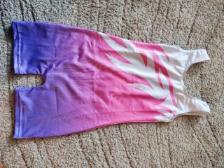 Maillot infantil degradado rosa y morado