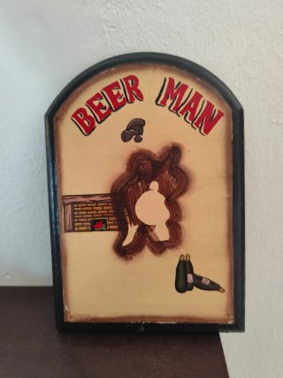 Targa pubblicitaria Beer Man