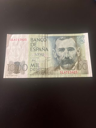 Billete 1000 Pesetas 1979 Benito Pérez Galdós