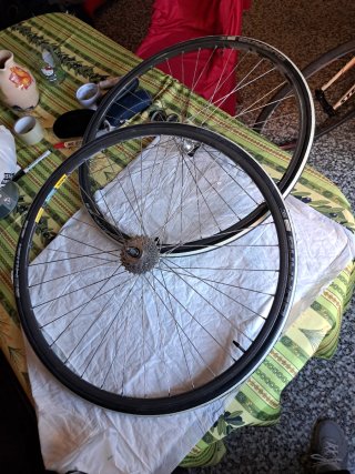 Ruedas Delantera  y trasera Mavic Vintage + Buje
