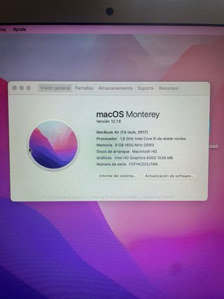 Macbook AIr 13 (2017) comprado 2019