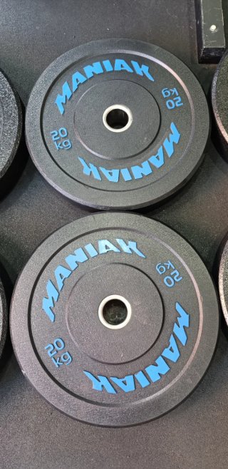 Discos Olímpicos Bumper Maniak 20kg