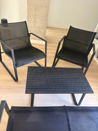 Conjunto de Jardín 4 Plazas con Mesa
