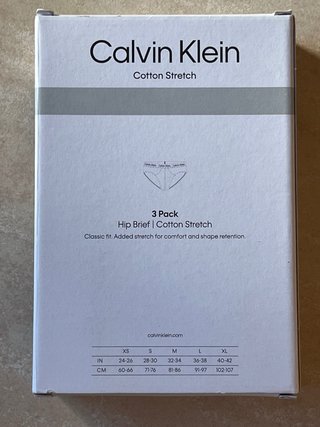 Pack 3 slips Calvin Klein algodón M