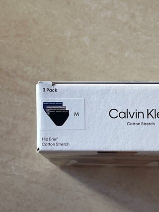 Pack 3 slips Calvin Klein algodón M