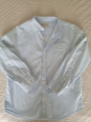 Camisa Zara Niño Azul Claro