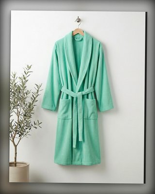 Bata suave verde menta Talla L