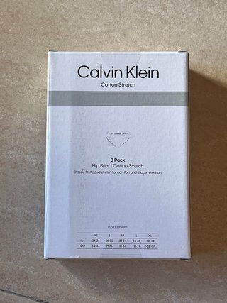 Pack 3 slips Calvin Klein S Algodón