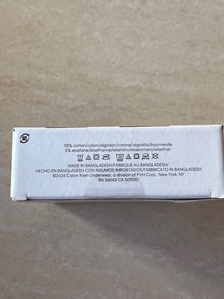 Pack 3 slips Calvin Klein S Algodón