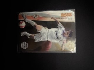Tarjeta de fútbol Raúl Real Madrid 2008/09