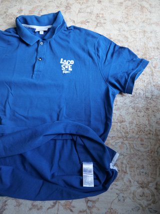 Polo Lacoste Azul Hombre Talla XL