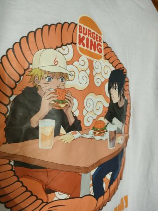 Camiseta Burger King x Naruto