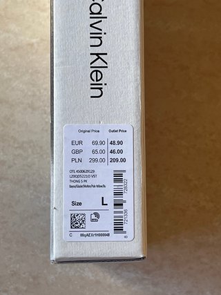 Pack 5 tangas Calvin Klein Talla L