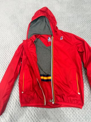 Giubbotto K-Way bambino rosso