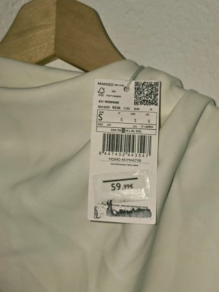 Mono blanco Mango talla S